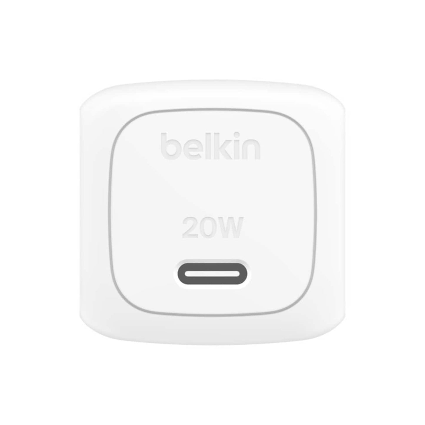 WCA009dqWH 20W USB-C Cube Wall Charger With PPS White
