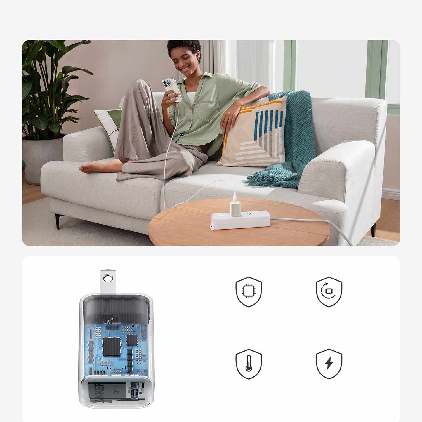 A2337J215 Nano USB-C 30W ECO Wall Charger White