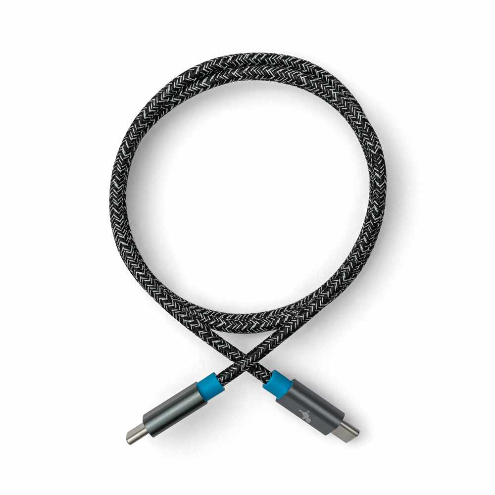NBUSBCC3MSGRY PowerKnit USB-C to USB-C 10ft 60W PD Fast Charge Cable Space Gray