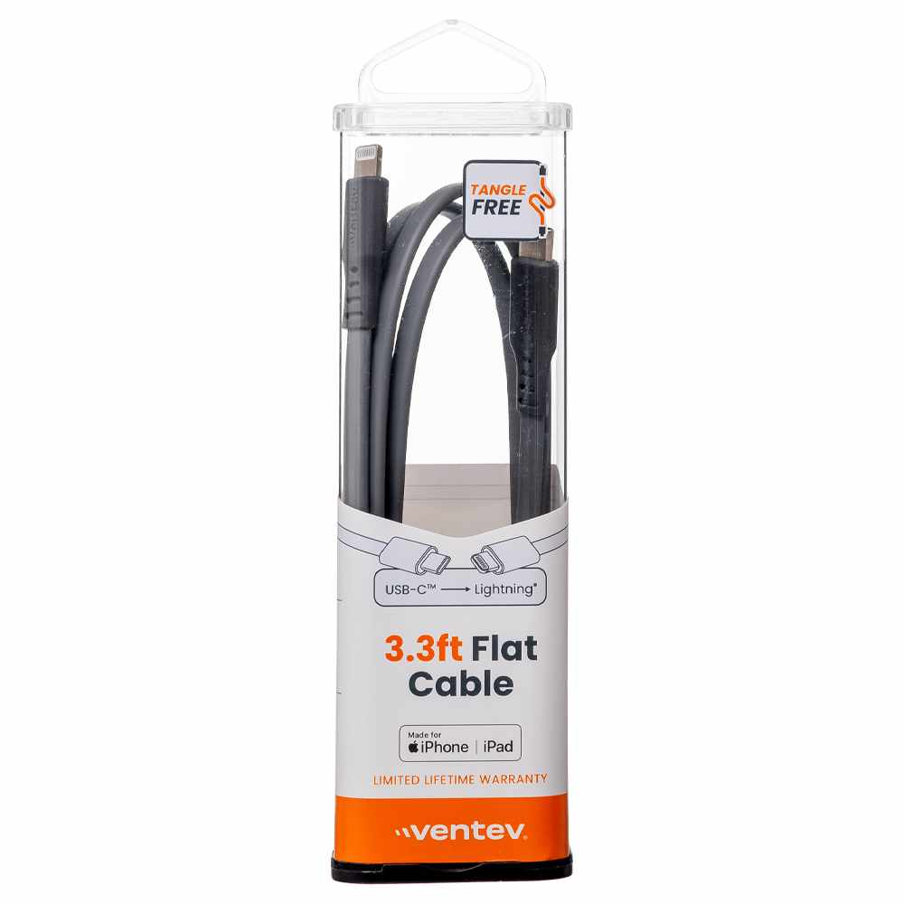FC3GRY256524 Charge/Sync USB-C to Lightning Cable 3.3ft Gray
