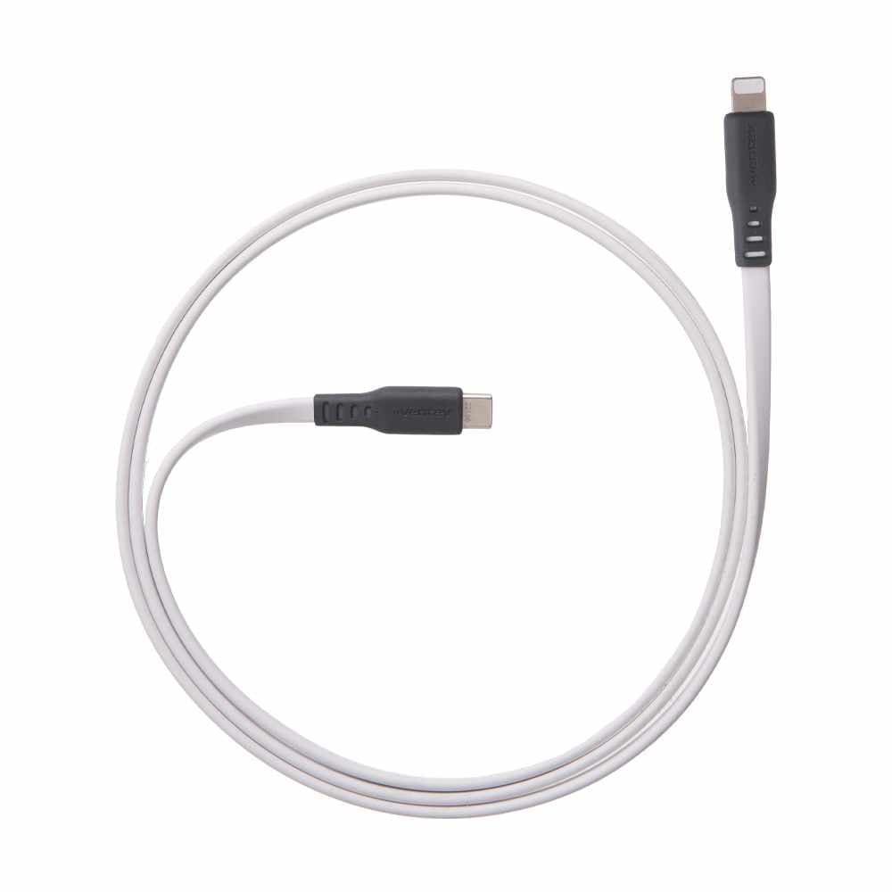 FC3WHT256525 ChargeSync Flat USB-C to Lightning Cable 3ft White