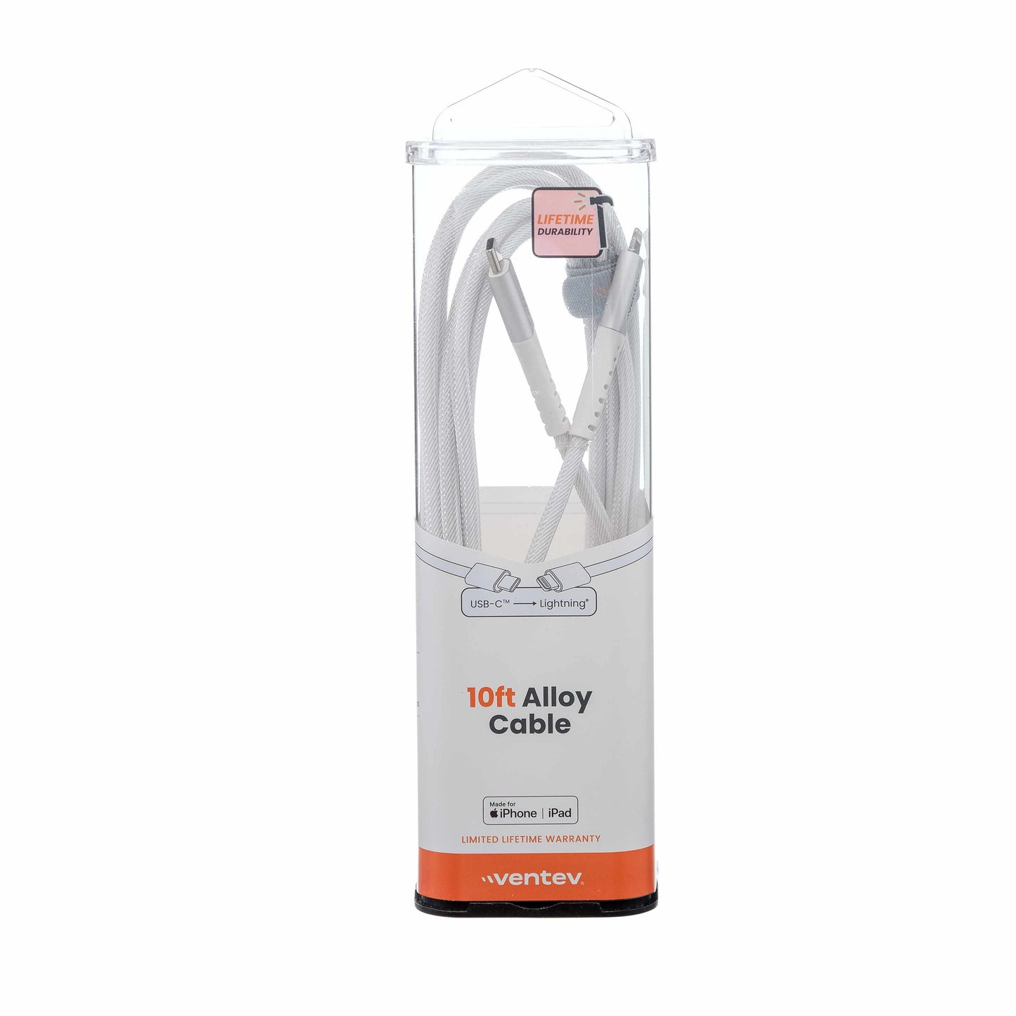 AC10WHT256521 ChargeSync Alloy USB-C to Lightning Cable 10ft White