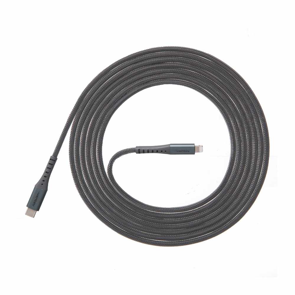 AC10STL256520 ChargeSync Alloy USB-C to Lightning Cable 10ft Steel
