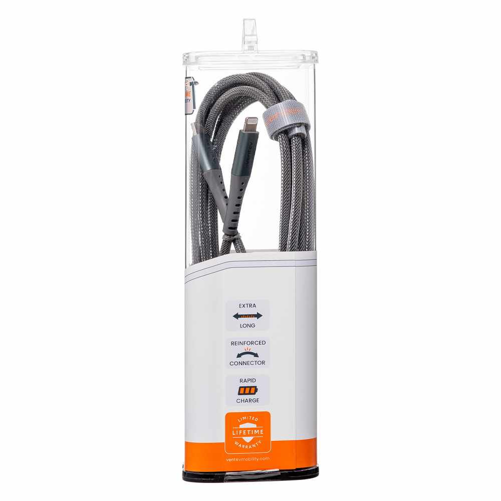 AC10STL256520 ChargeSync Alloy USB-C to Lightning Cable 10ft Steel