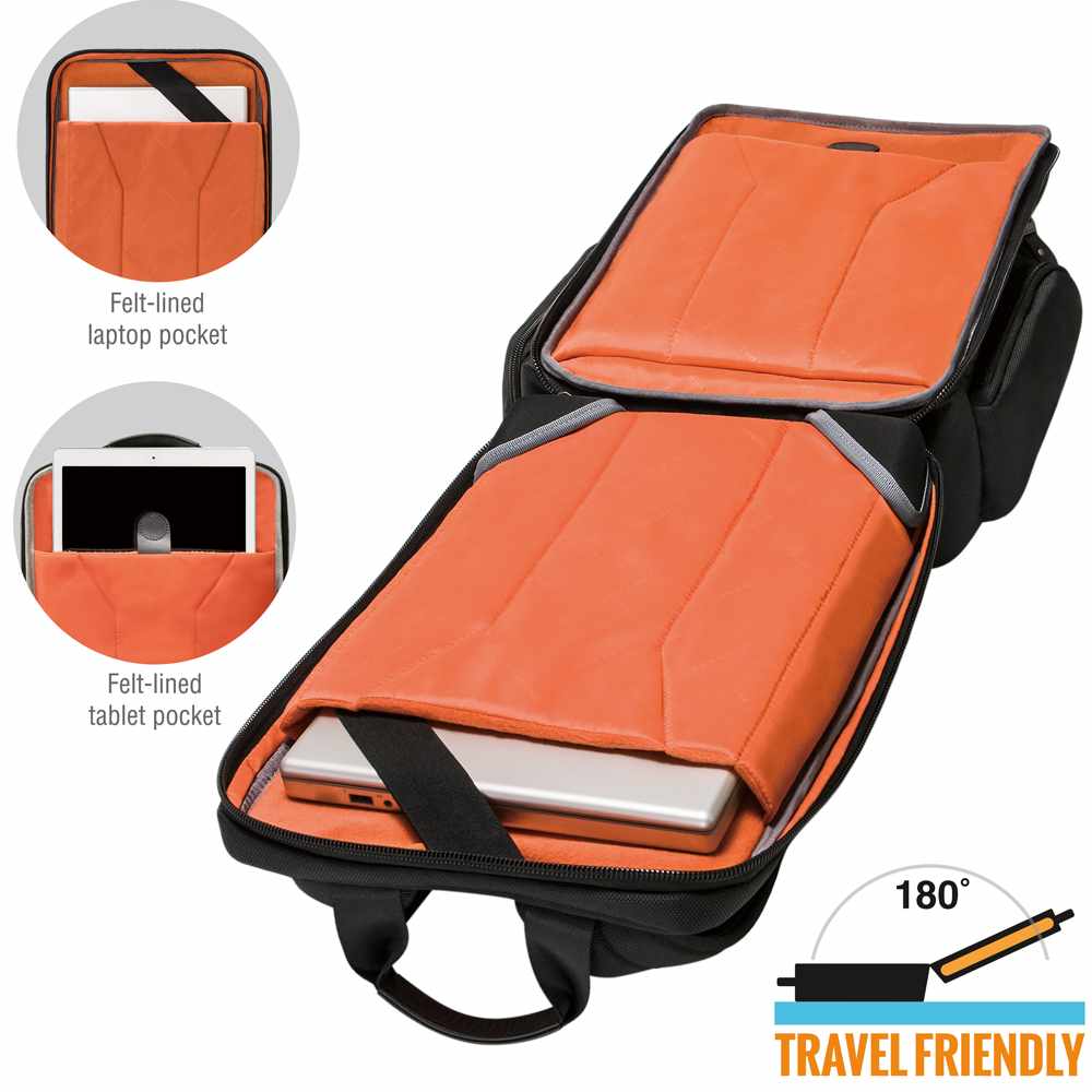 EKP132S17 Onyx Travel Friendly Laptop Backpack up to 17.3 Inch Black