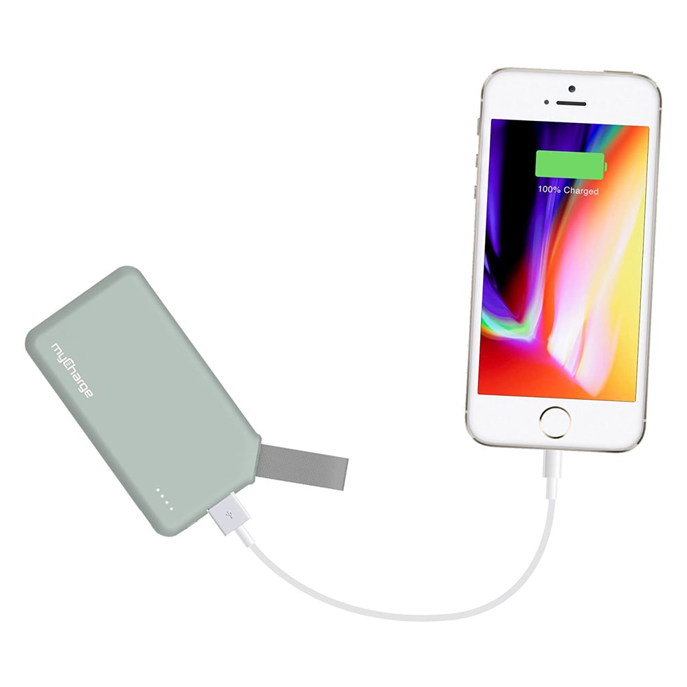 GO26G1G Go Mini Powerbank Fabric Loop 2600 mAh Green