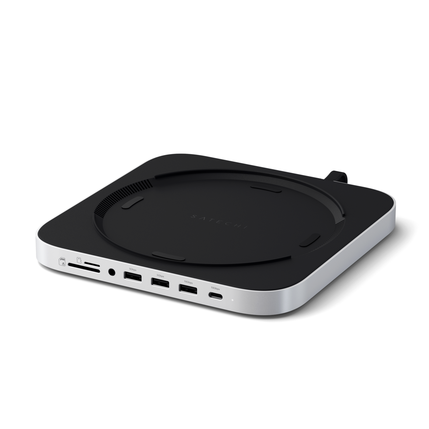 STGMMSHS Stand & Hub for Mac Mini/Studio With NVMe SSD Enclosure Silver