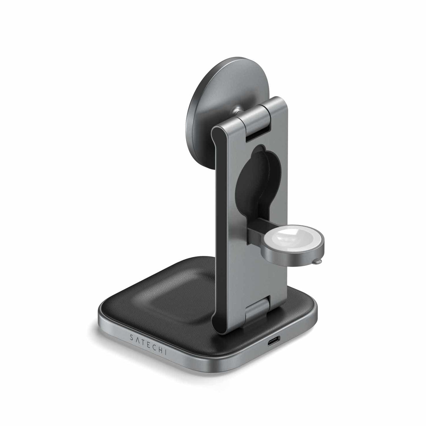 STQ31FMEA 3-In-1 Foldable Qi2 Wireless Charging Stand Space Gray