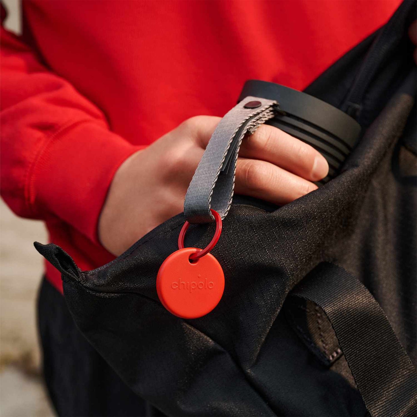 RWS.0000003 POP Tracking Tag (Works with Google’s Find My Device or Apple Find My) Red
