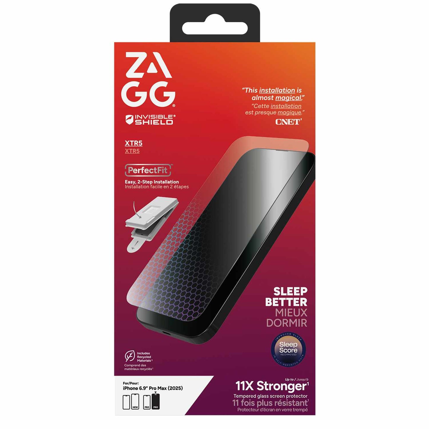 200118670 InvisibleShield Glass XTR5 Screen Protector iPhone 17 Pro Max