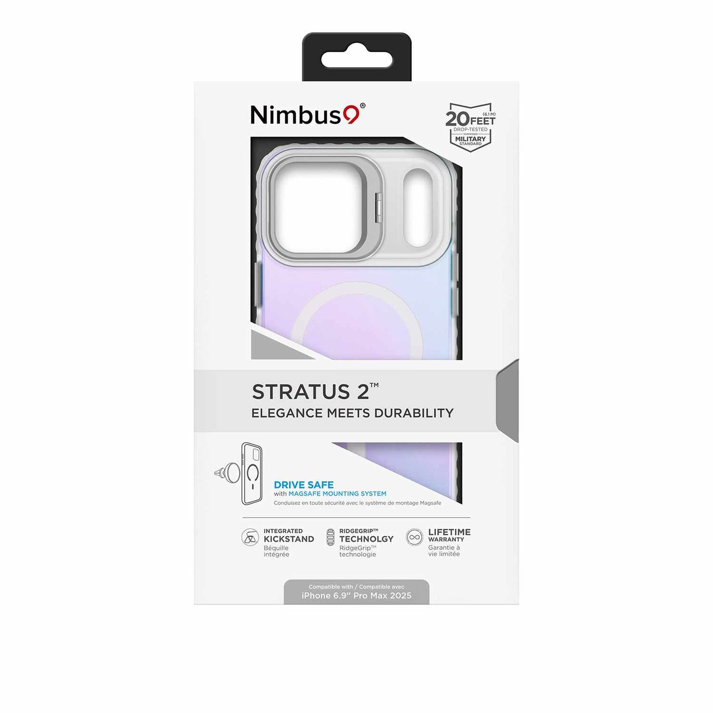 N9S3MSIPH17PMXFR Stratus 2 MagSafe Case iPhone 17 Pro Max Frost