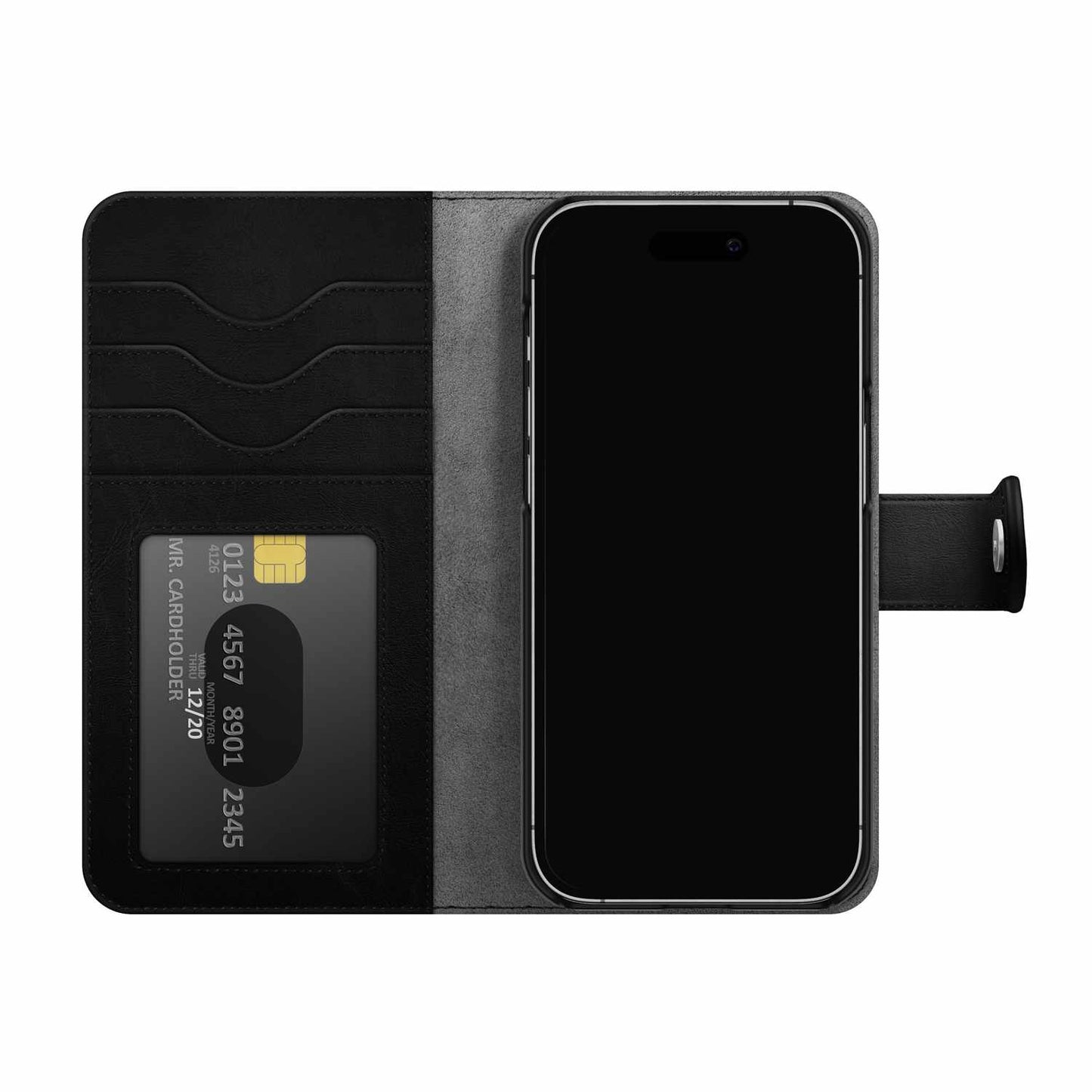 IDMWPI236101 Magnet Wallet+ iPhone 15 Black