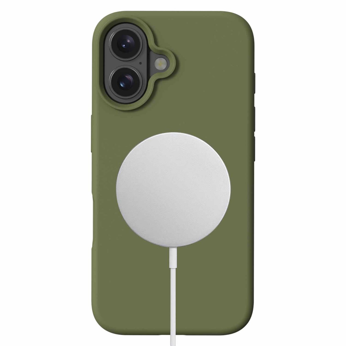 BESPIP161O1 Silicone MagSafe Case iPhone 16 Olive