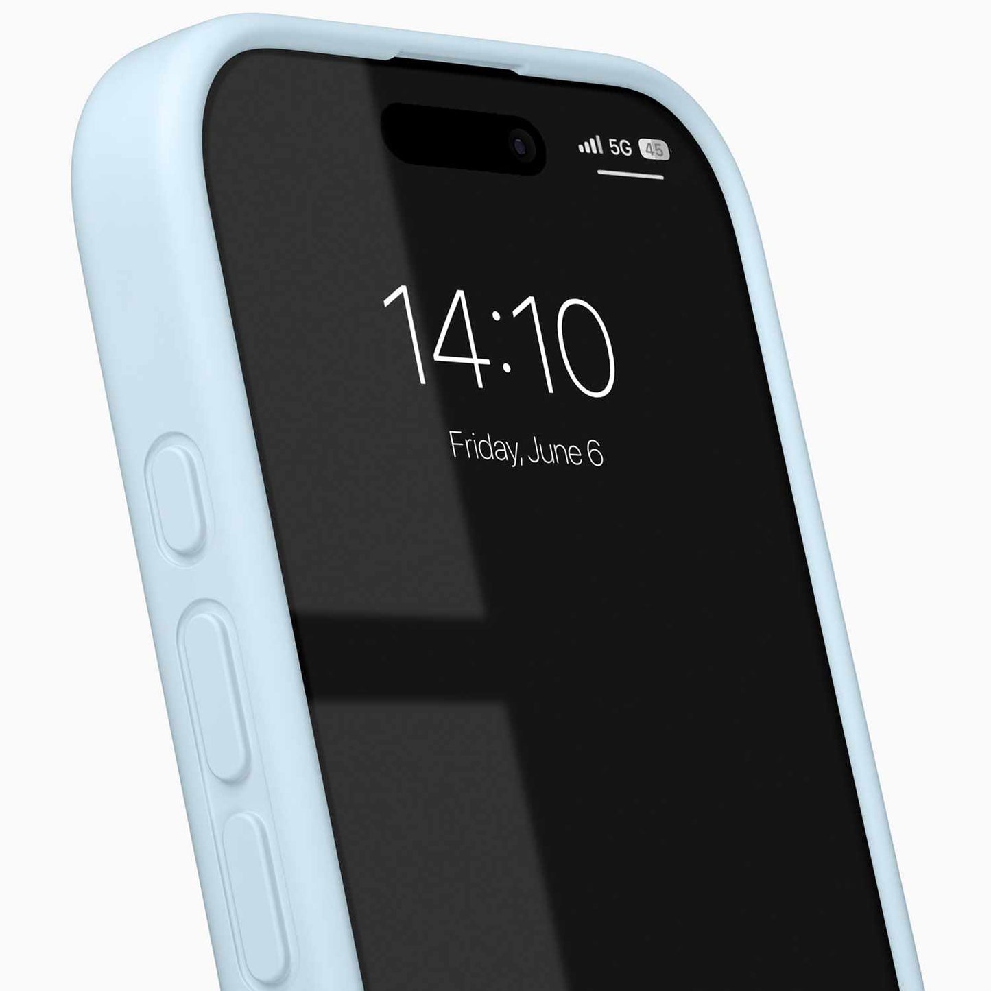 IDSICMSI2467P501 Silicone Case MagSafe iPhone 16 Pro Max Light Blue