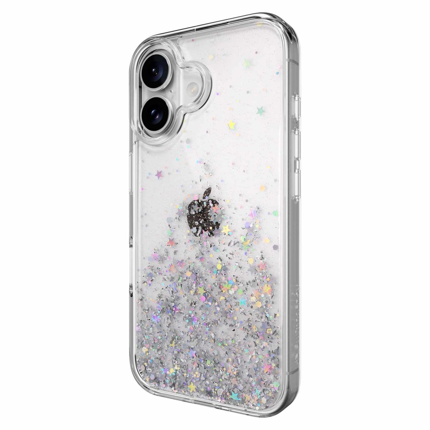 SPH661003TR24 Starfield 3D Glitter Case iPhone 16 Transparent