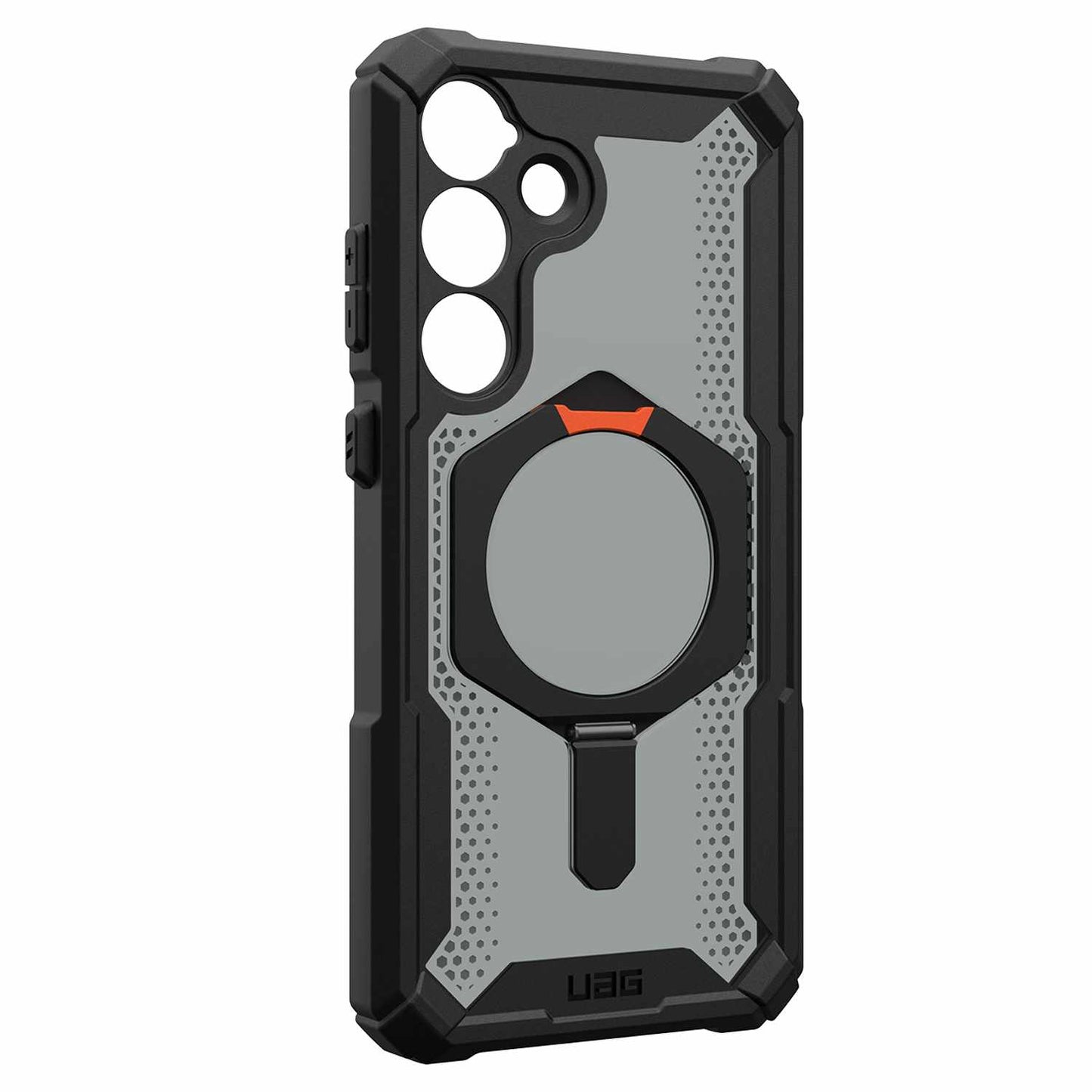 214468114097 Plasma XTE Rugged Kickstand Case w/Magnet Galaxy S25+ Black/Orange