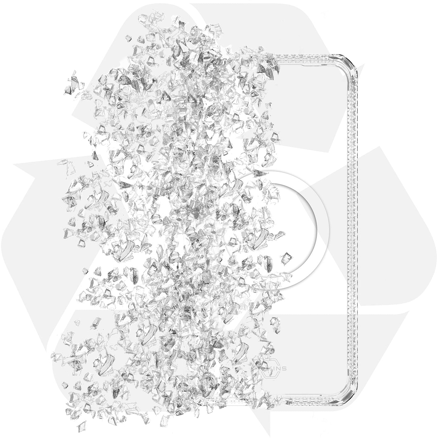 SGZRHMACRTRSP Hybrid_R Clear Case Compatible w/Magnets Galaxy S25 Transparent