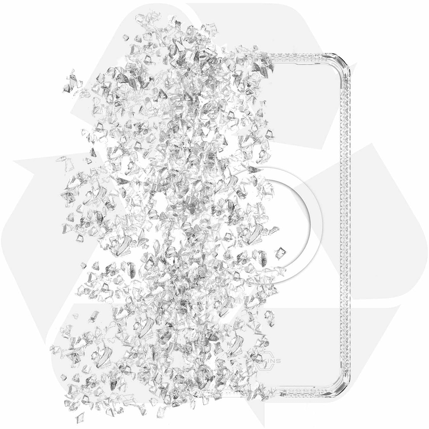 SGZPHMACRTRSP Hybrid_R Clear Case w/Magnets Galaxy S25+ Transparent