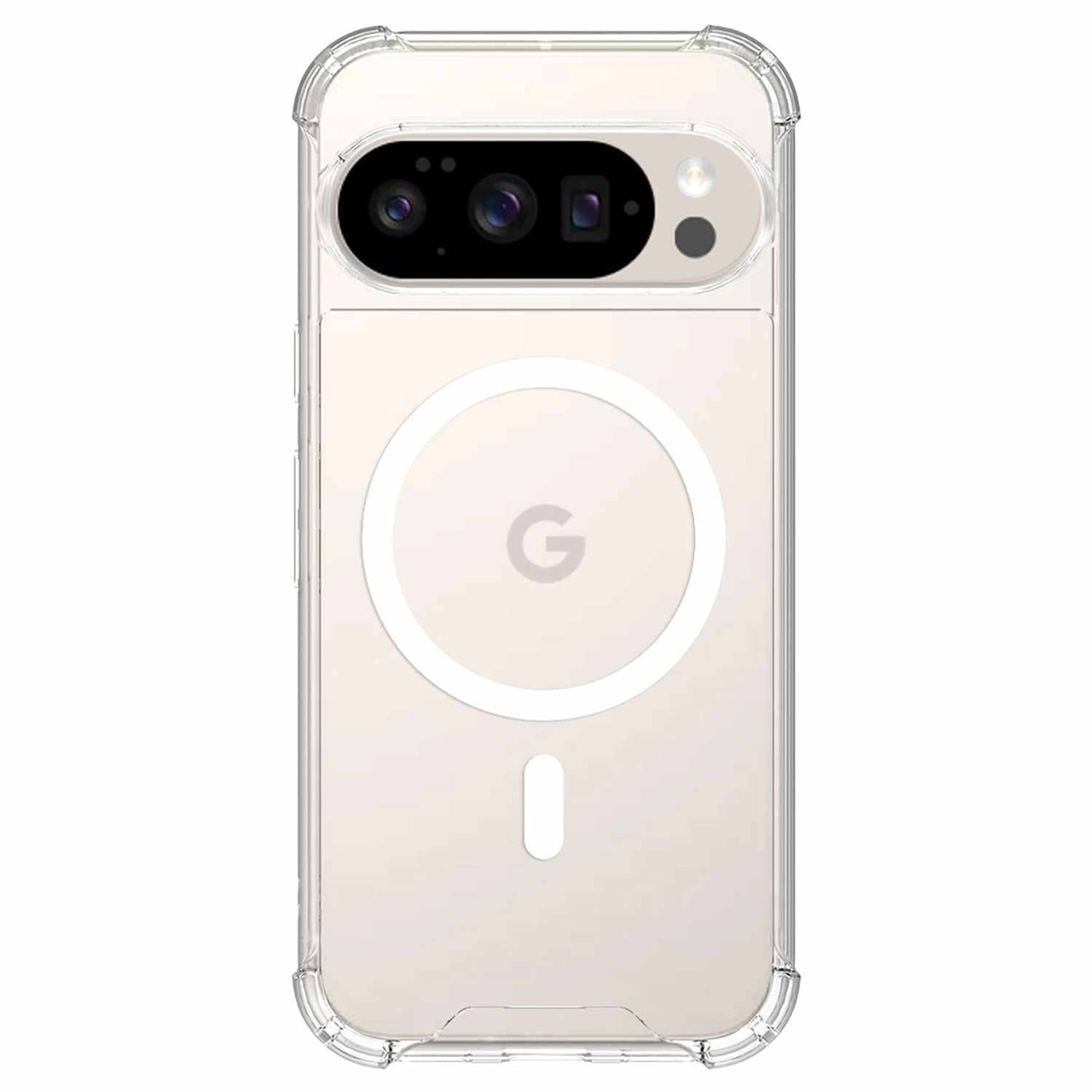 BEGP10/10P3 Dropzone Rugged Case w/Magnets Pixel 10/10 Pro Clear