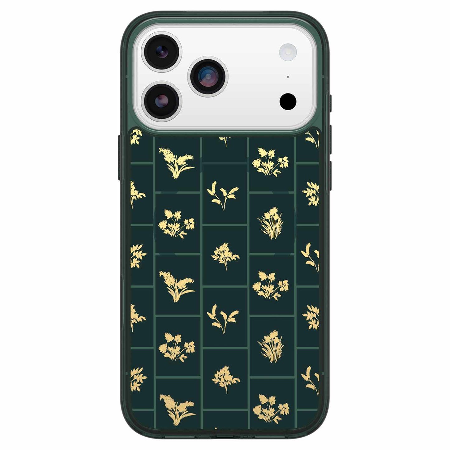 7798906 Symmetry Clear MagSafe Case w/Camera Control iPhone 17 Pro Max Golden Bloom (Green)