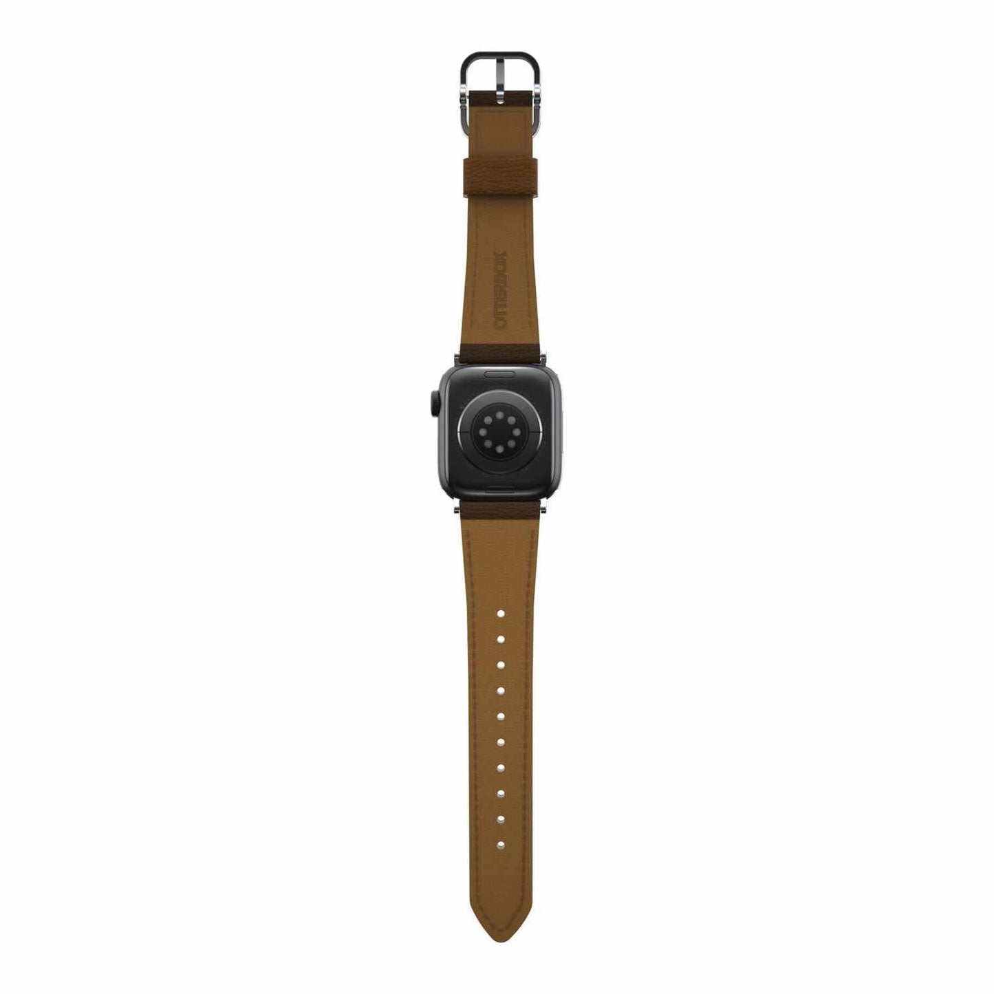 7795602 Symmetry Cactus Leather Watch Band Apple Watch 45/44/42 mm Rich Adobe