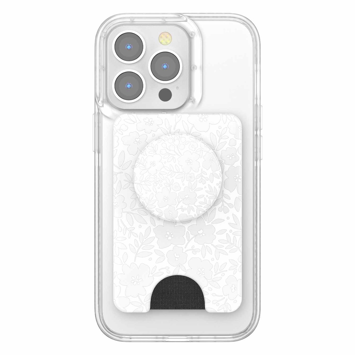 806927 PopWallet+ For MagSafe Round with Adapter Ring Blanc Fresh