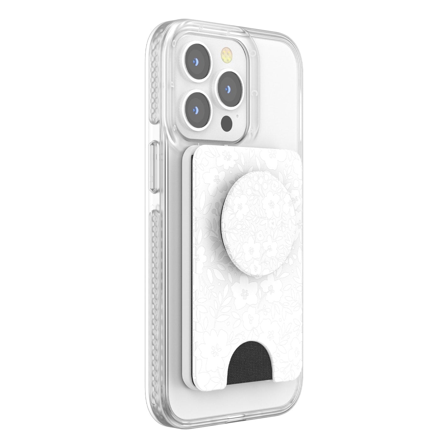 806927 PopWallet+ For MagSafe Round with Adapter Ring Blanc Fresh