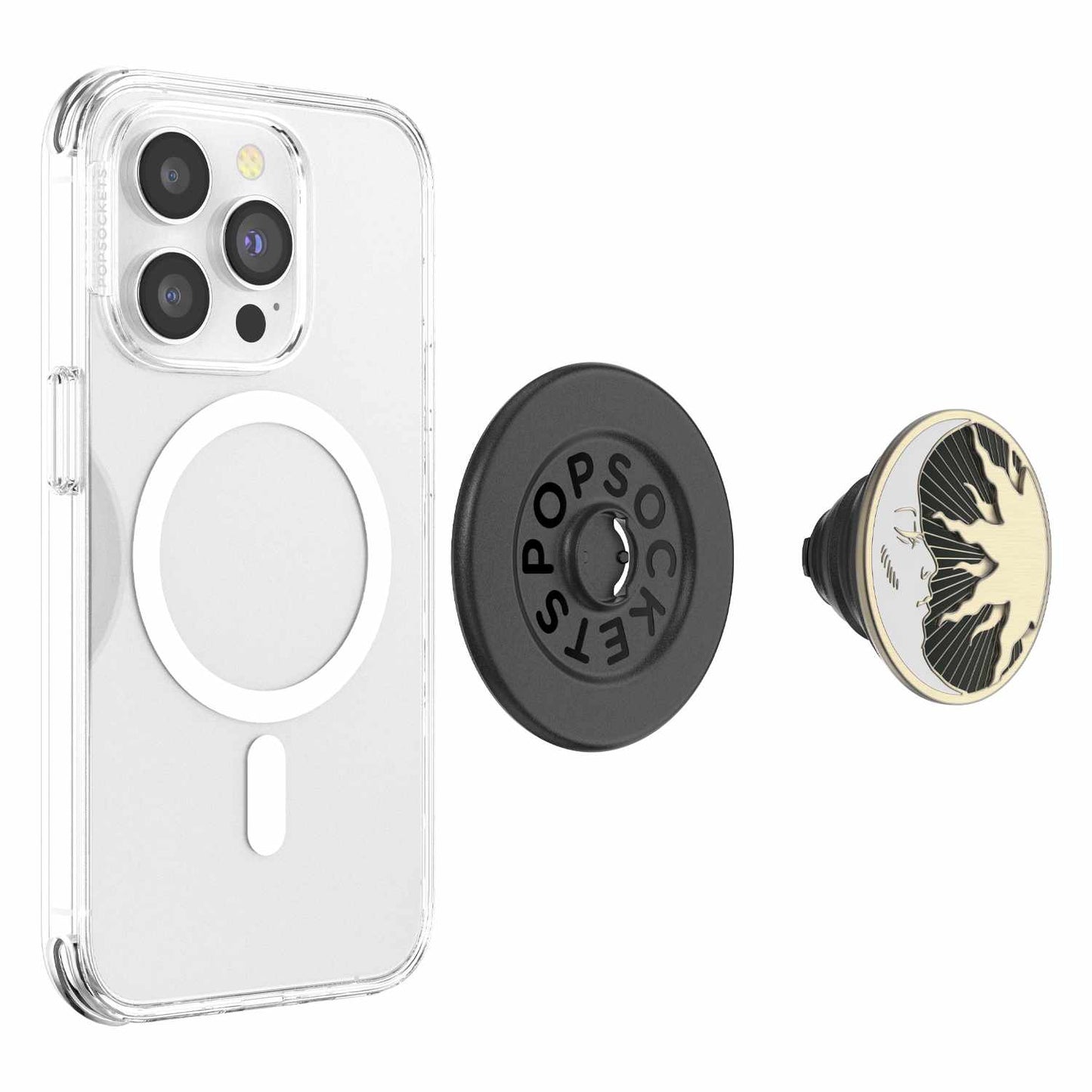 807027 PopGrip Enamel For MagSafe Round with Adapter Ring Lunar Dreams