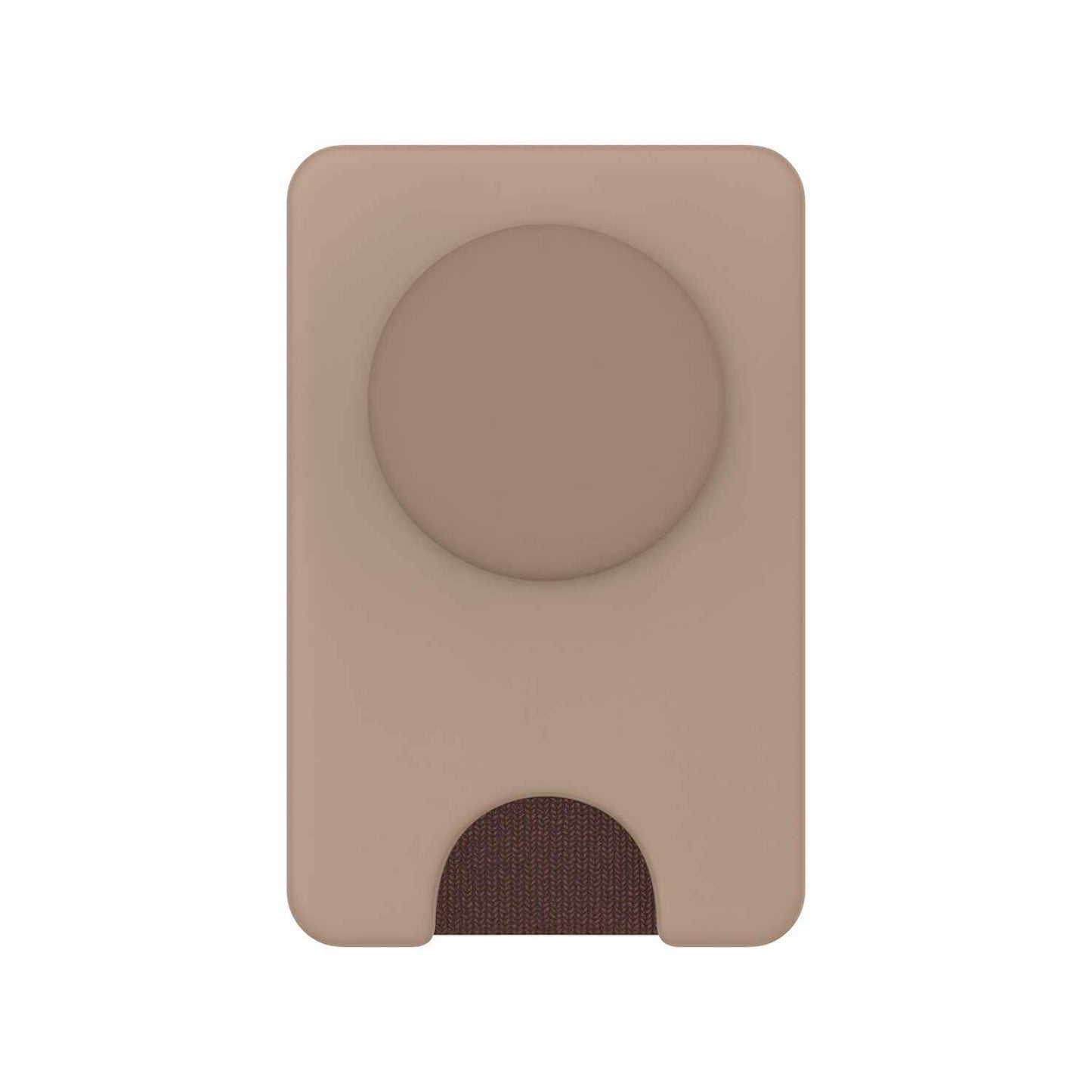 807087 PopWallet+ for MagSafe with Adapter Ring Latte Soft Touch
