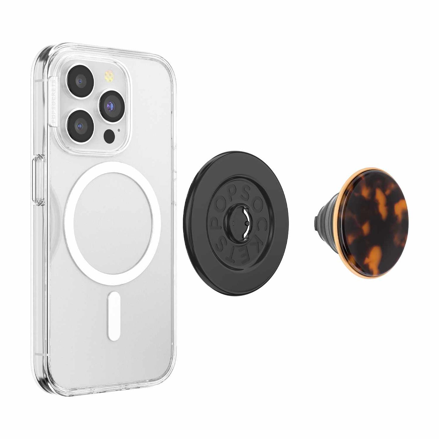 807252 PopGrip for MagSafe Round with Adapter Ring Tortoise