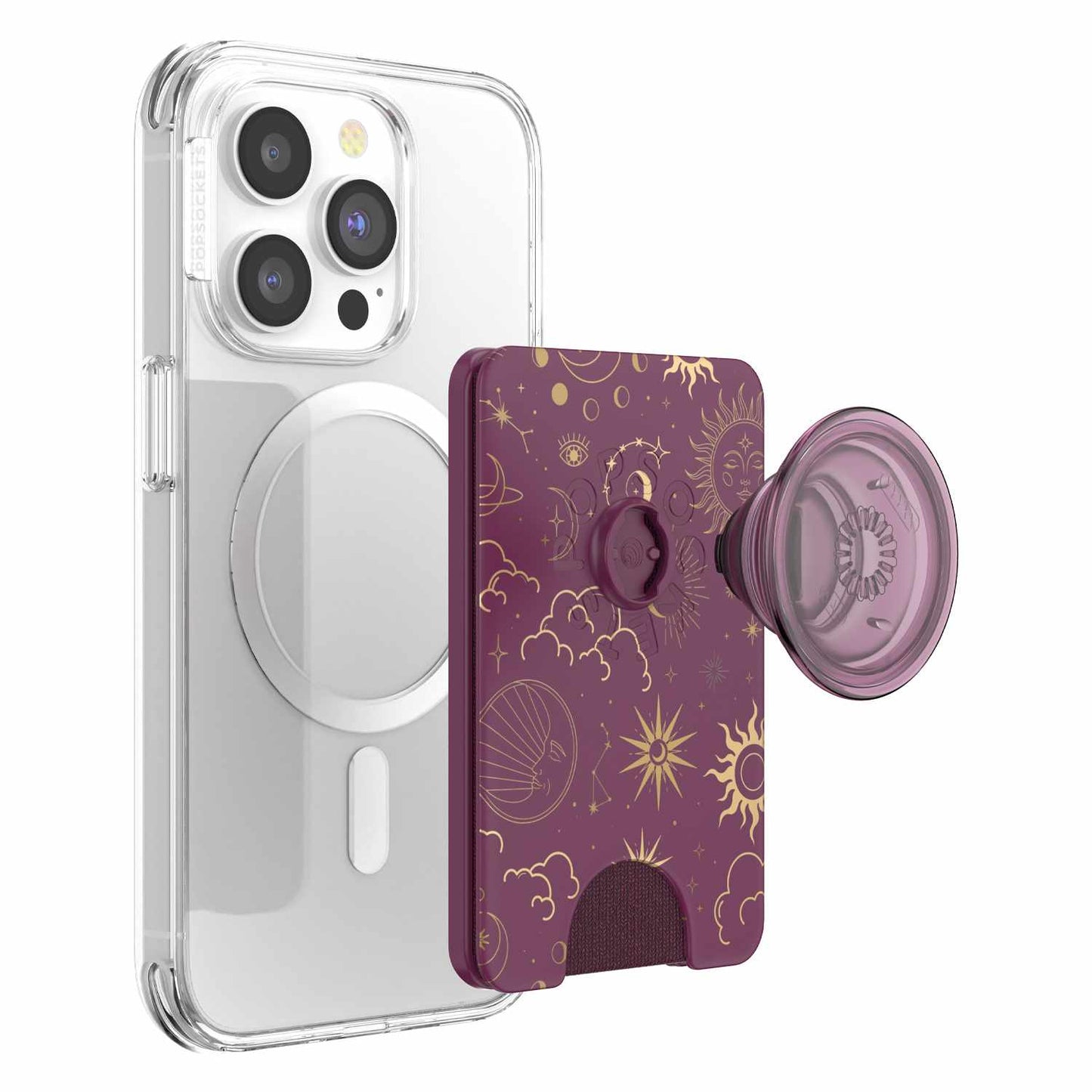 807359 PopWallet+ For MagSafe with Adapter Celestial Mauve