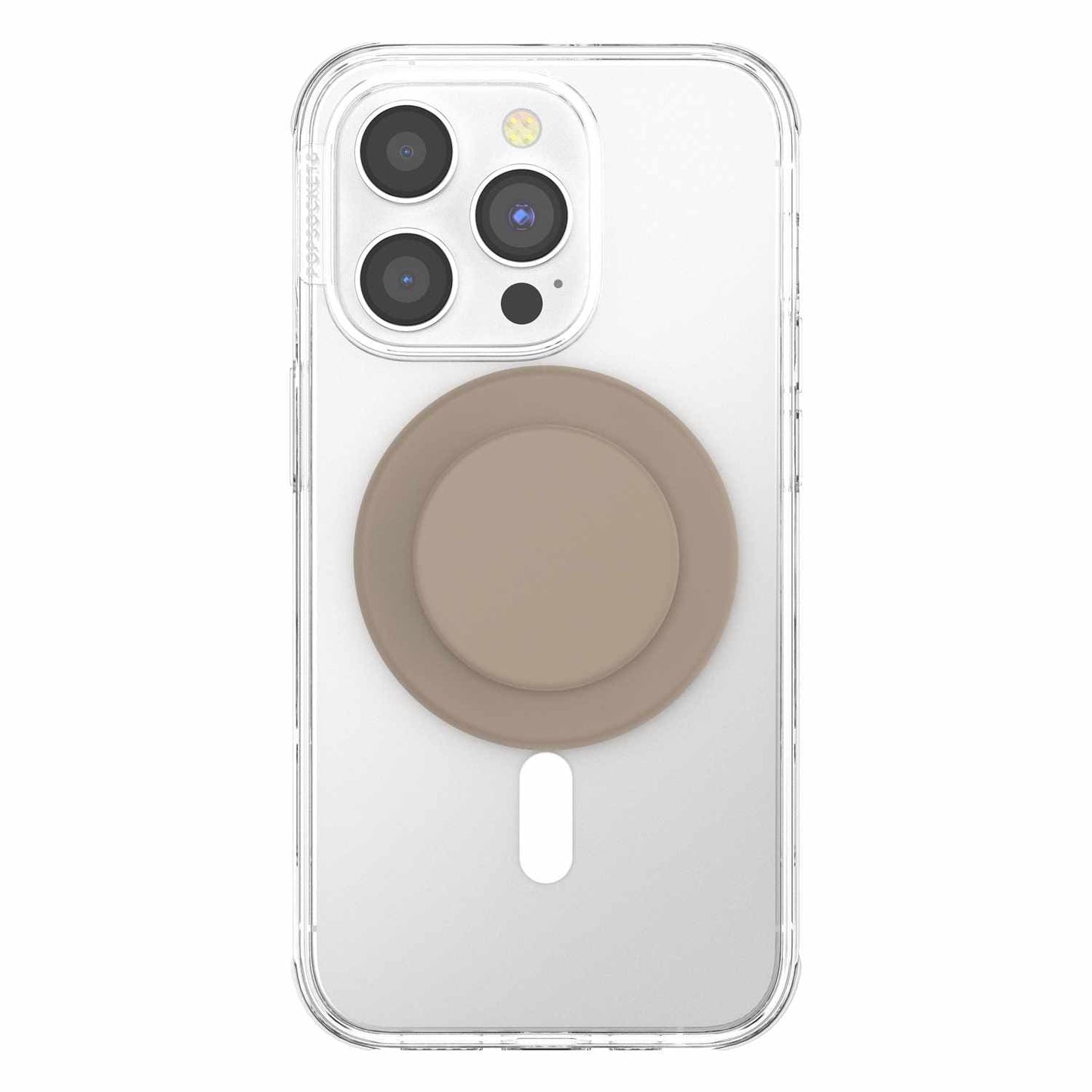 807491 PopGrip for MagSafe Round with Adapter Ring Soft Touch Latte