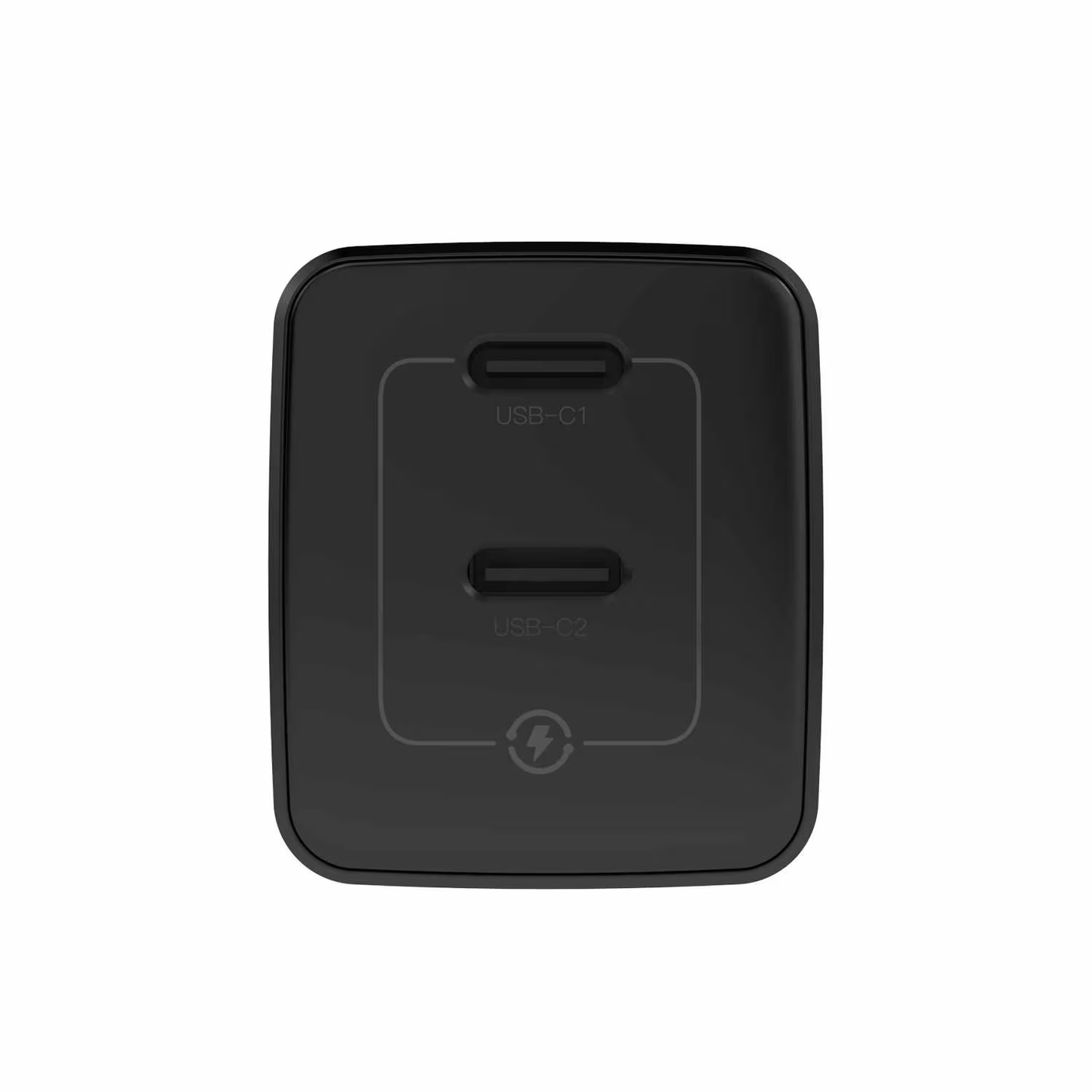 Wall Charger Dual USB-C GaN 35W PD and PPS Black - GekkoTech