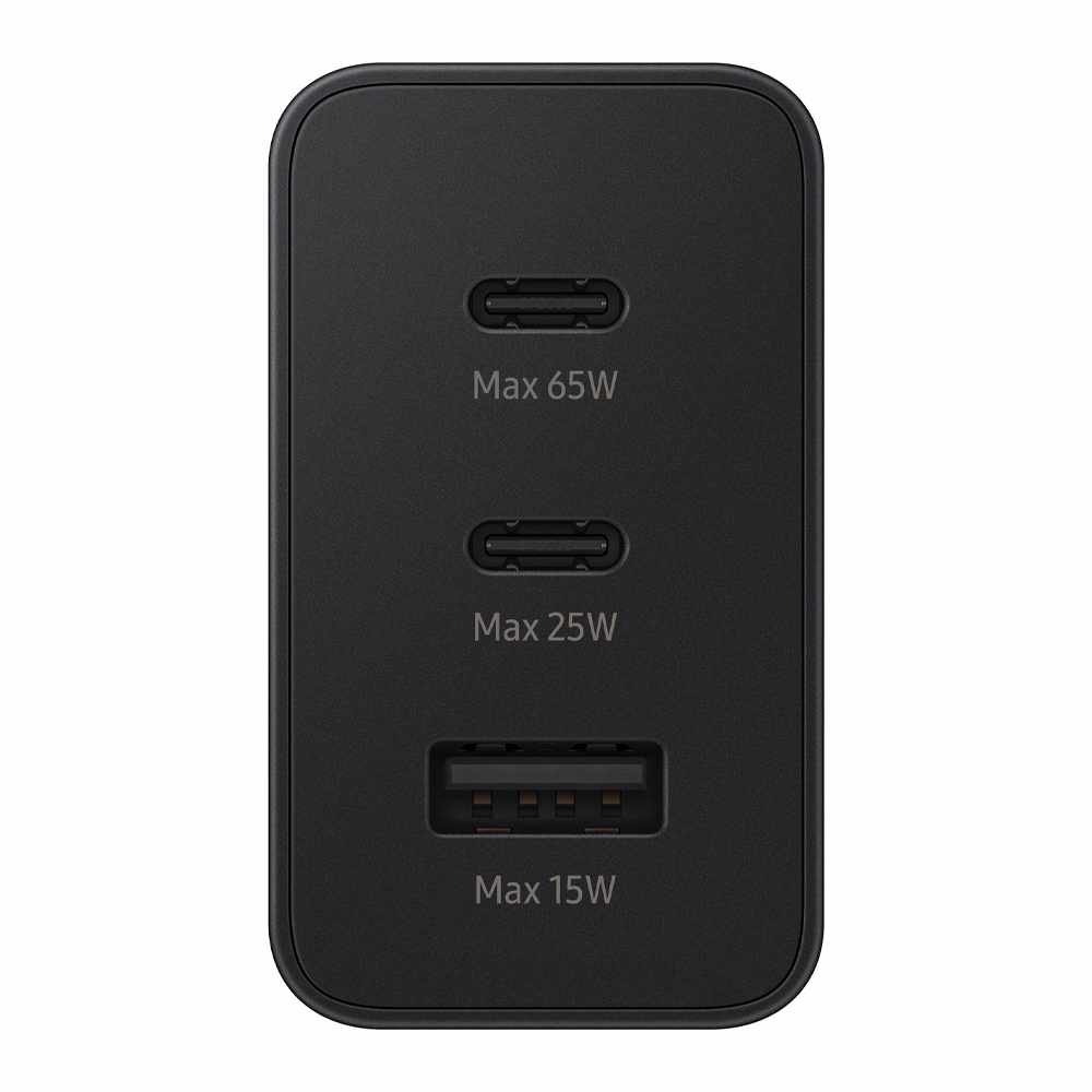 Samsung Wall Charger 65W PD/PPS 3-Port 2xUSB-C/USB-A Black