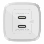 Belkin BoostCharge Wall Charger 45W PPS 2-Ports USB-C GaN White