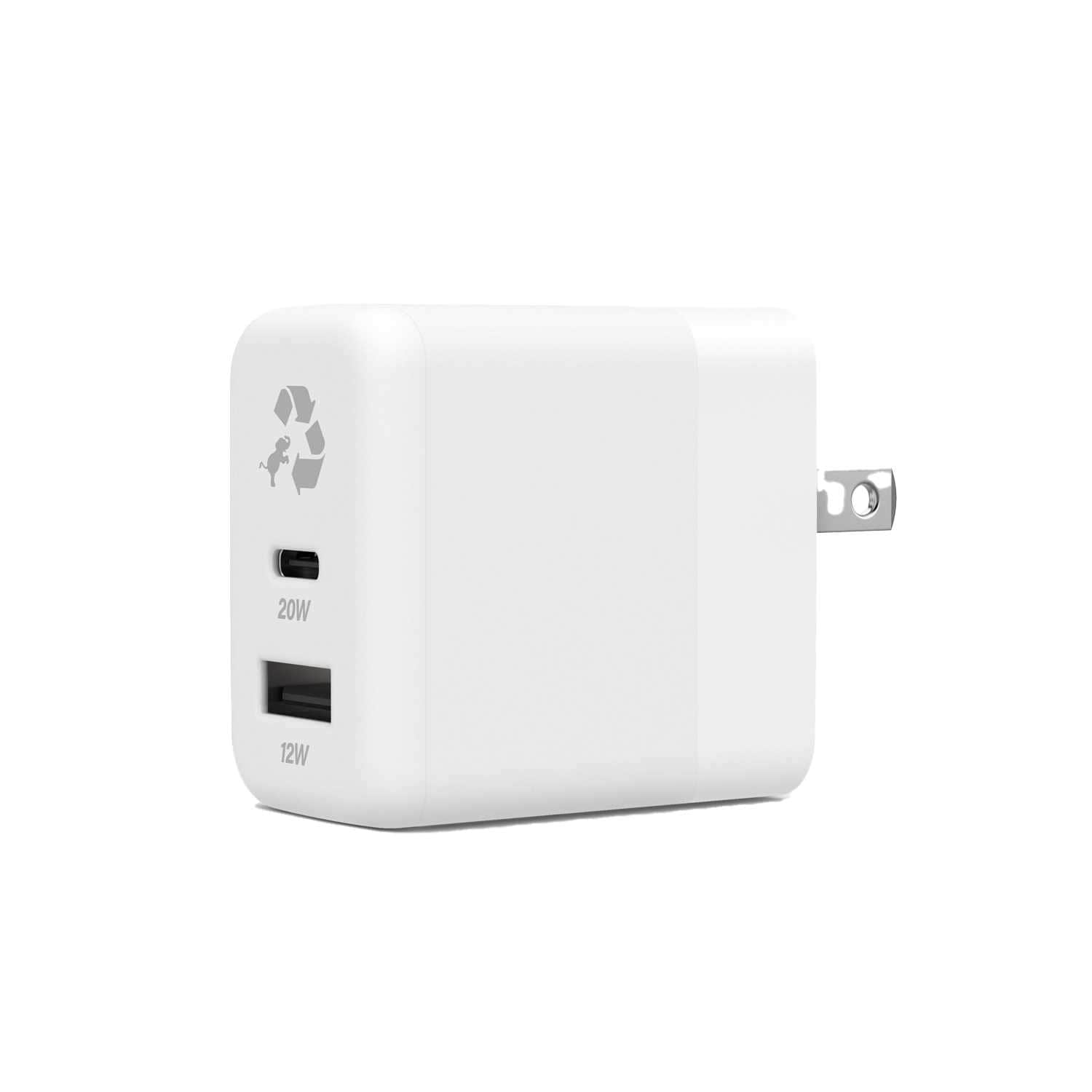 Nimble Wally Duo Wall Charger 32W PD 2-Ports USB-A/USB-C White