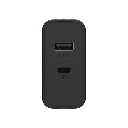 7881020 Dual Fast Charge PD Wall Charger USB-C 30W Black