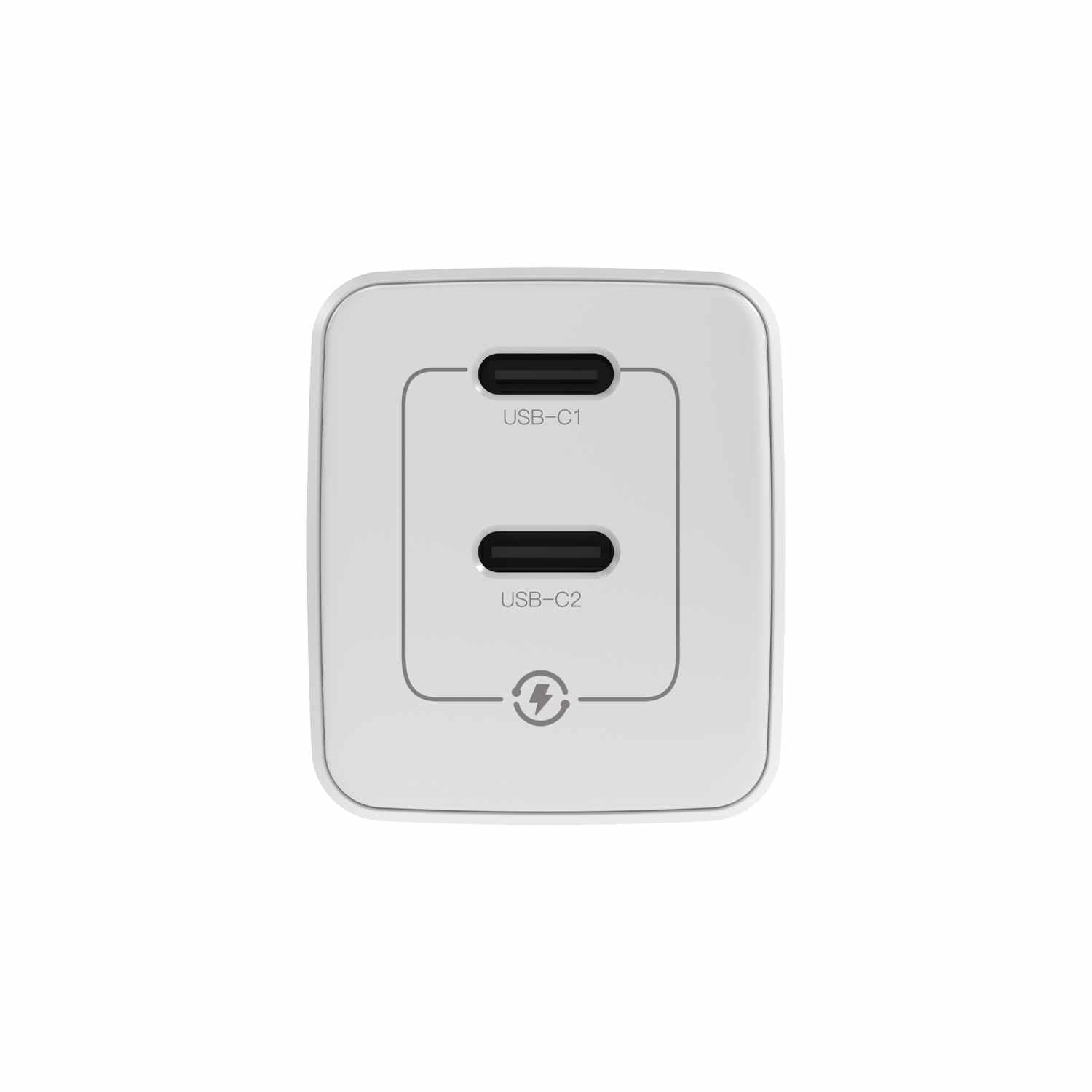 Blu Element Wall Charger Dual USB-C GaN 35W PD and PPS White