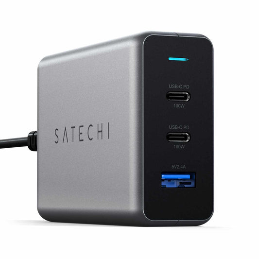 STTC100GM 100W USB-C PD GaN Compact Charger Space Gray