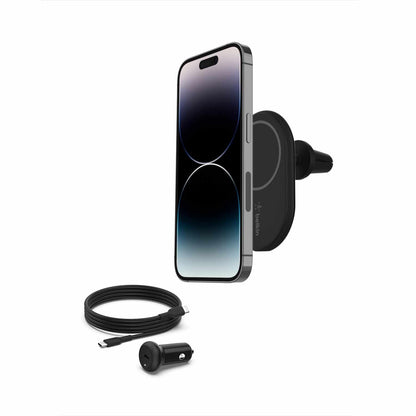 WIC004btBK Active Magnetic Wireless Car Vent Mount Black