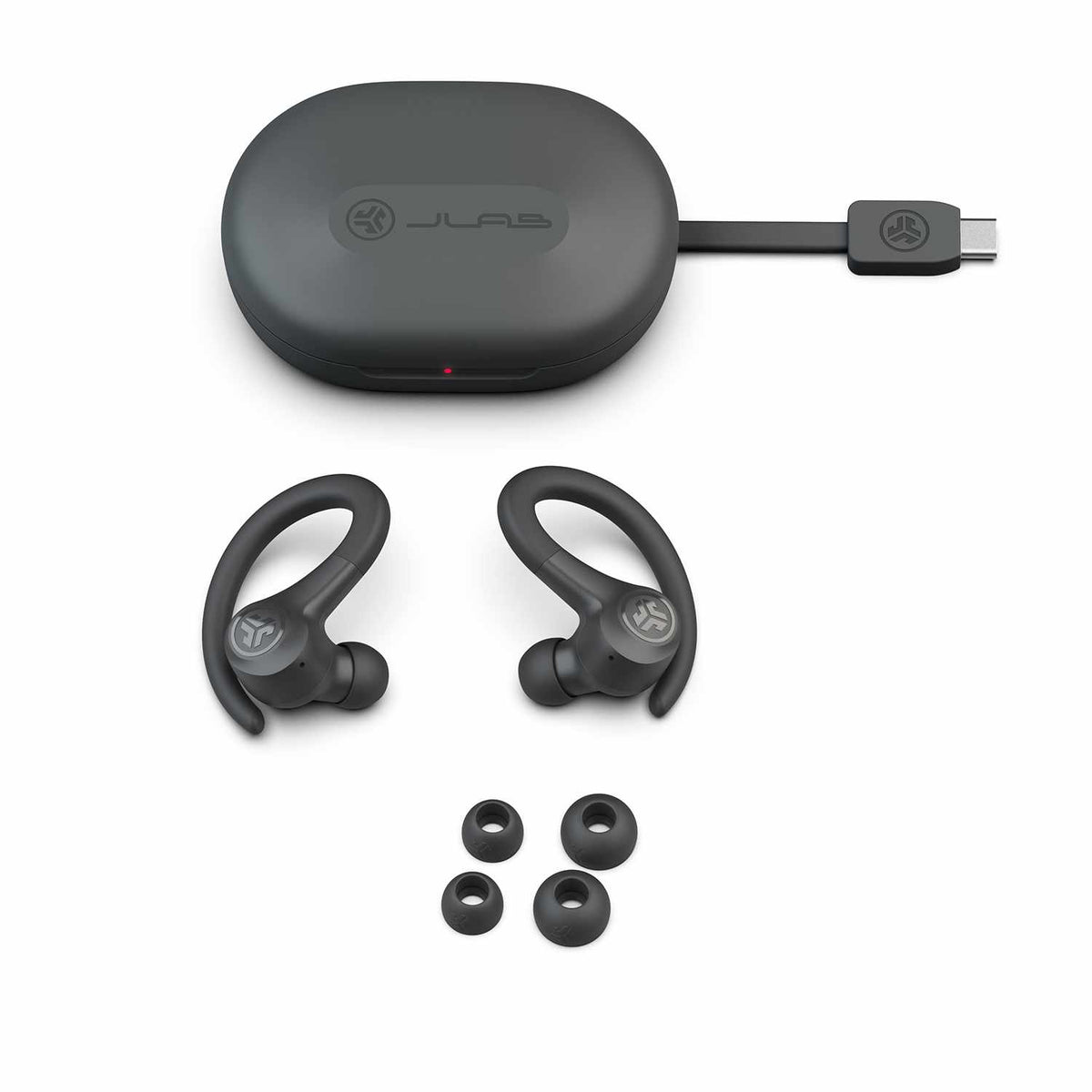 JLab Go Air Sport True Wireless Earbuds Graphite