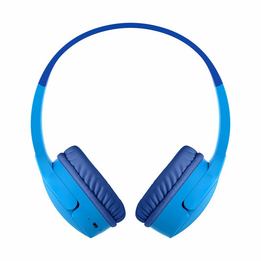 AUD002btBLV3 SoundForm Mini Wireless On-Ear Headphones for Kids Blue