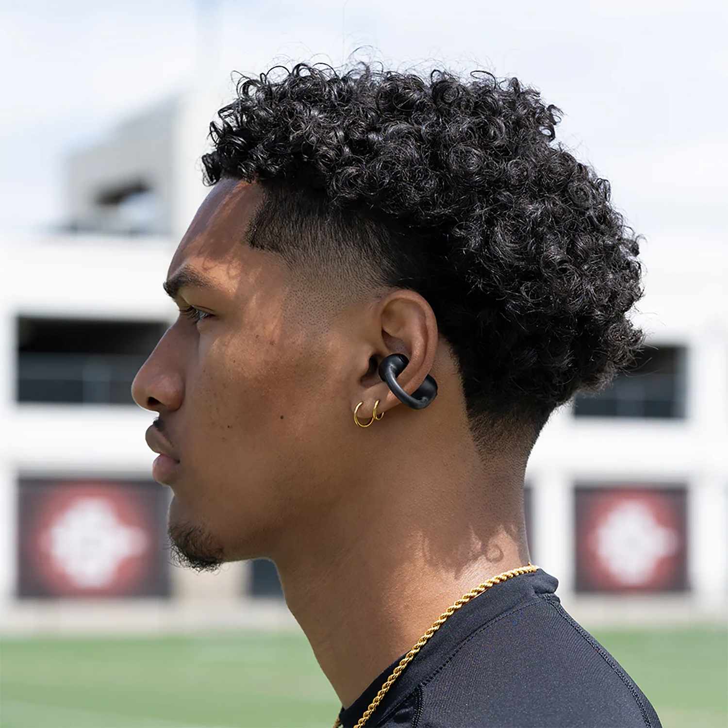 JLab Flex True Wireless Open Earbuds Black