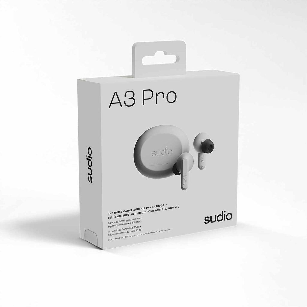 Sudio A3 Pro ANC Wireless Earbuds White
