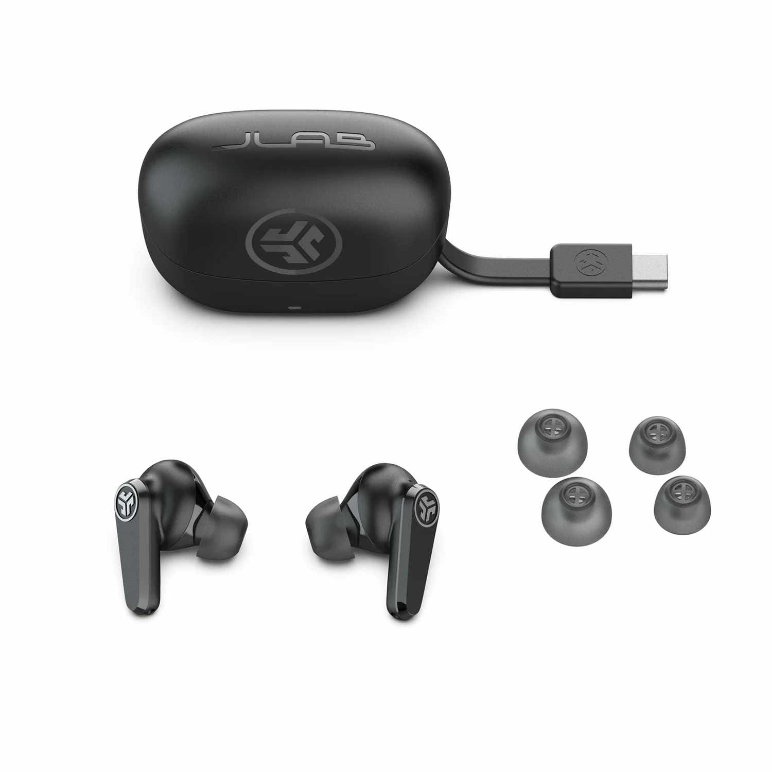 JLab Go Pods ANC True Wireless Earbuds Black