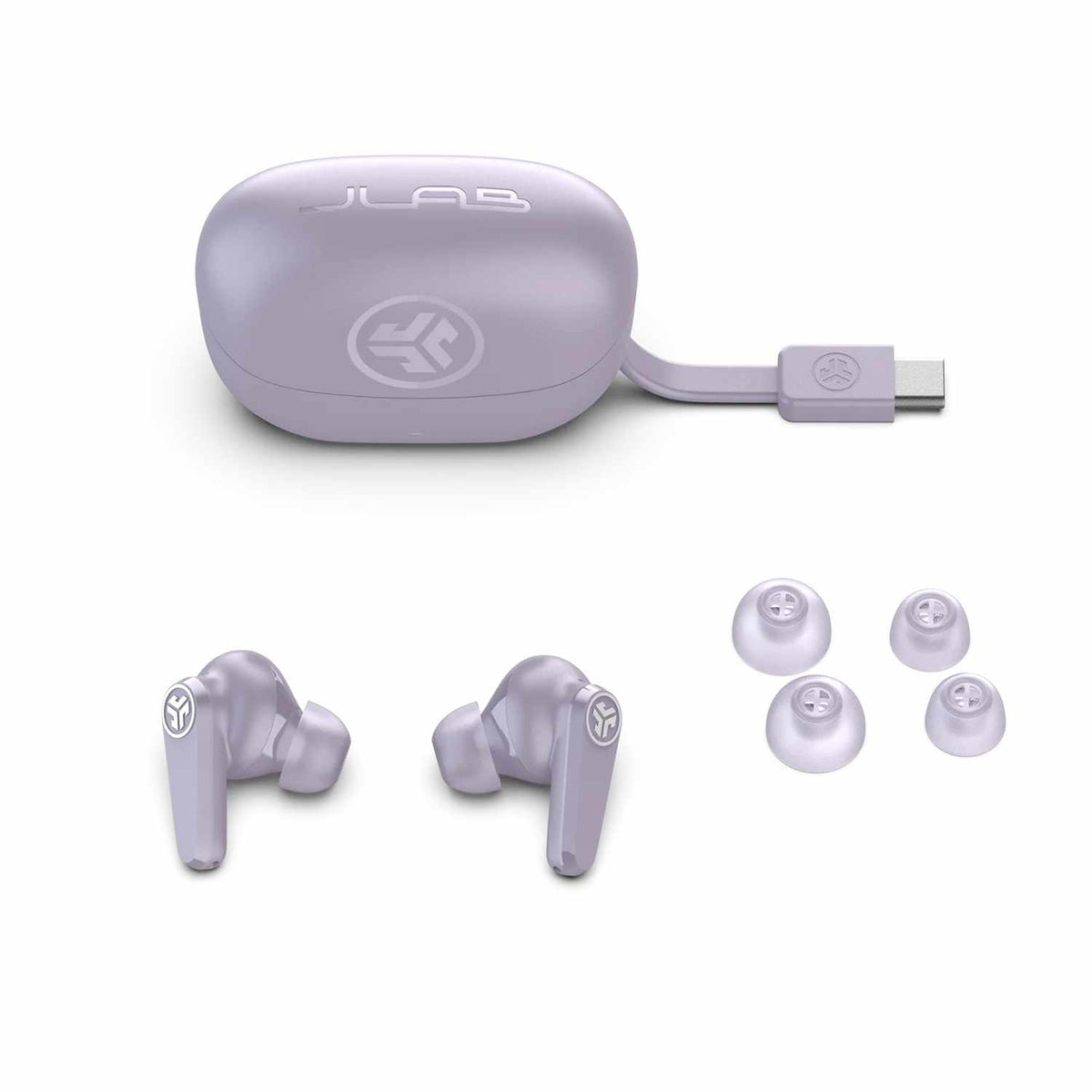 JLab Go Pods ANC True Wireless Earbuds Lilac