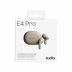 Sudio E4 Pro True Wireless ANC Headphones Latte