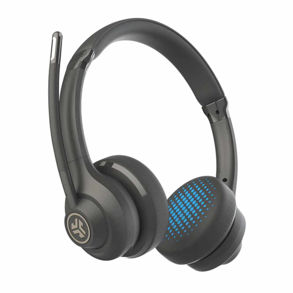 JLab Go Work Gen2 Wireless or Wired On-Ear Headphones Black