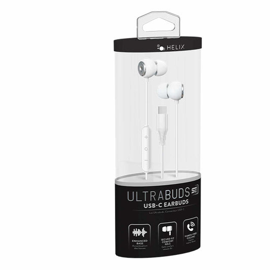 ETHSECW UltraBuds USB-C High Fidelity Earbuds White