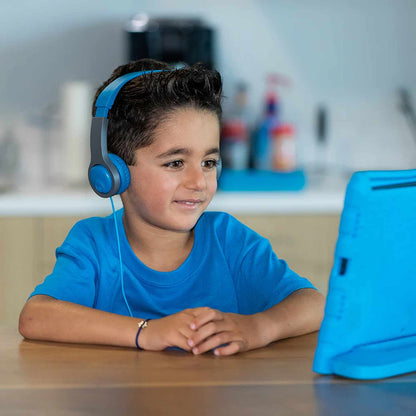 IFCHJBUDDIES2RBLU6 JBuddies Folding Wired Headphones Gen2 Blue/Gray